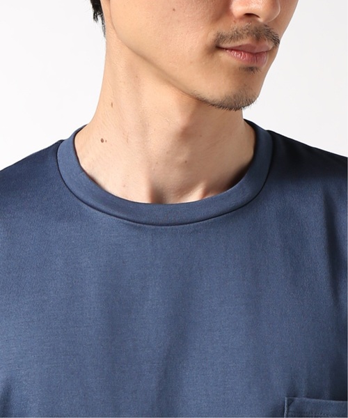 EDIFICE(エディフィス)の「コットン ワイドポケットTee(Tシャツ/カットソー・メンズ・ホワイト/ブラック/ラスタ/ブルー/ベージュ・MEDIUM/LARGE/SMALL)」の7枚目の写真