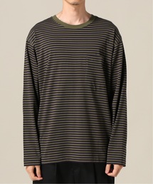 tone / トーン POCEKET LS TEE (STRIPE)