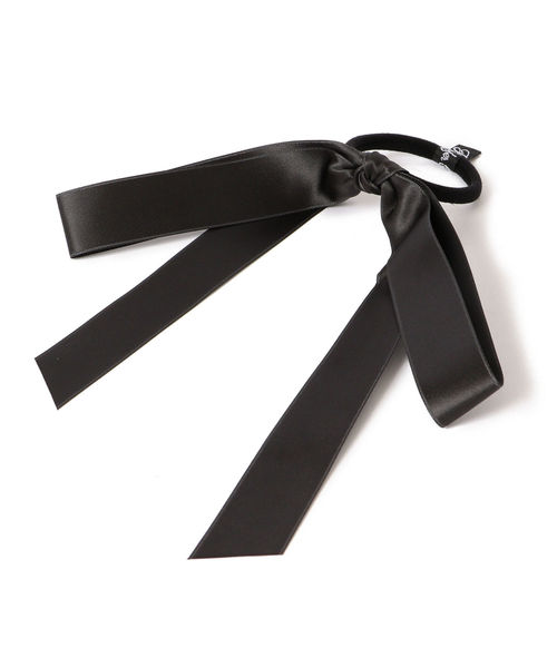 Jennifer Ouellette(ジュエファーオウレット)の「Jennifer Ouellette:サテンリボンゴム(その他ヘアアクセサリー・レディース・ダークグレー/イエロー系その他2・ONE SIZE)」の1枚目の写真