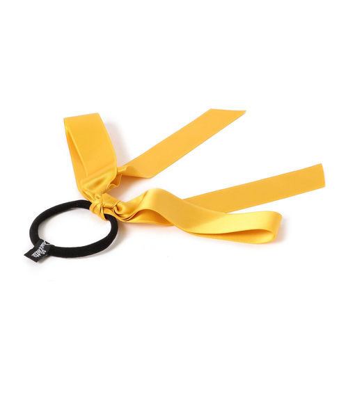 Jennifer Ouellette(ジュエファーオウレット)の「Jennifer Ouellette:サテンリボンゴム(その他ヘアアクセサリー・レディース・ダークグレー/イエロー系その他2・ONE SIZE)」の6枚目の写真