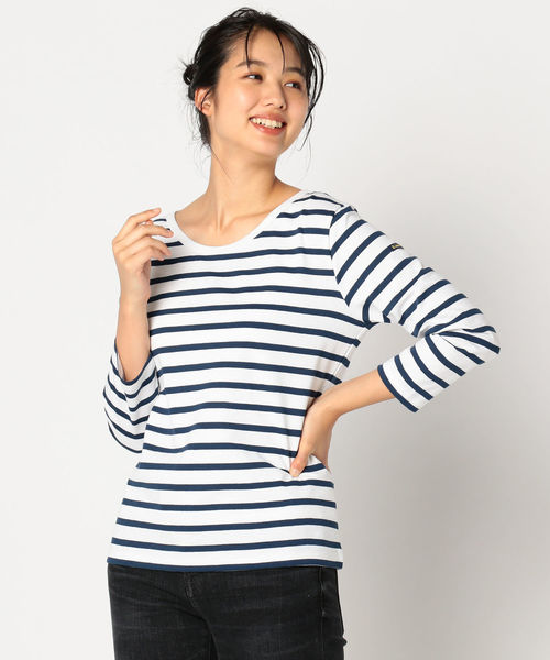 Le Minor(ルミノア)の「【Le minor×fredy】別注Uネックカットソー(Tシャツ/カットソー)」|ホワイト系その他