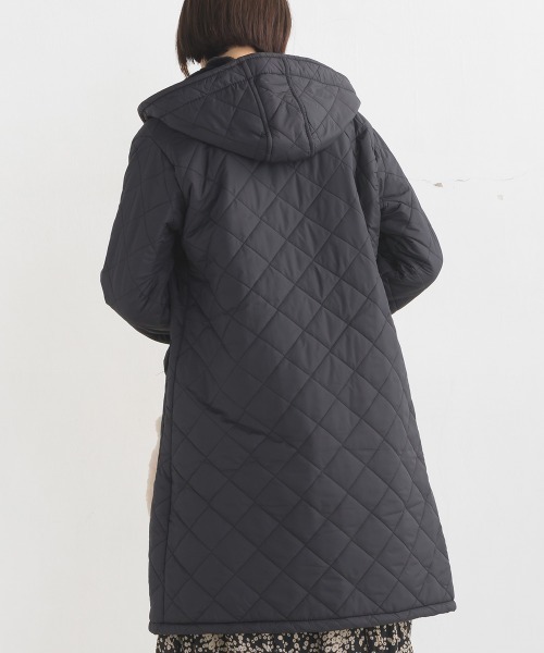裏ファー高密度ナイロンキルティングジャケット（その他アウター