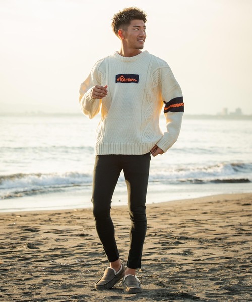 Re:room リルームロゴケーブルニット Re:room（リルーム）の「ハンド