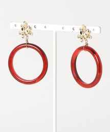 【HOLLY GRANT PATTERN】フラワーポストとアクリルピアス