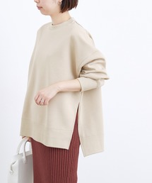 ADAM ET ROPE' | スリットダンボールプルオーバー(スウェット)