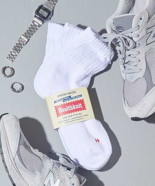 Healthknit（ヘルスニット）の「【Healthknit】3Pクォーターソックス 3足セットヘビーウェイトミドルソックス（ソックス/靴下・メンズ・グレー/マルチ/その他/その他1/その他2/その他4/その他5/その他6/その他7/その他8/その他9/その他11/その他10/その他12/その他13/その他14/その他15/その他17/その他18/その他19/その他16/その他25/その他20/その他21/その他23/その他24/その他22/その他27/その他26/その他30/その他32/その他28/その他29/その他31/その他33/その他35/C/その他34/B/A/F/H/D/E/G/I/J/K/ホワイト/L/M/N/O・FREE/S）」の2枚目の写真