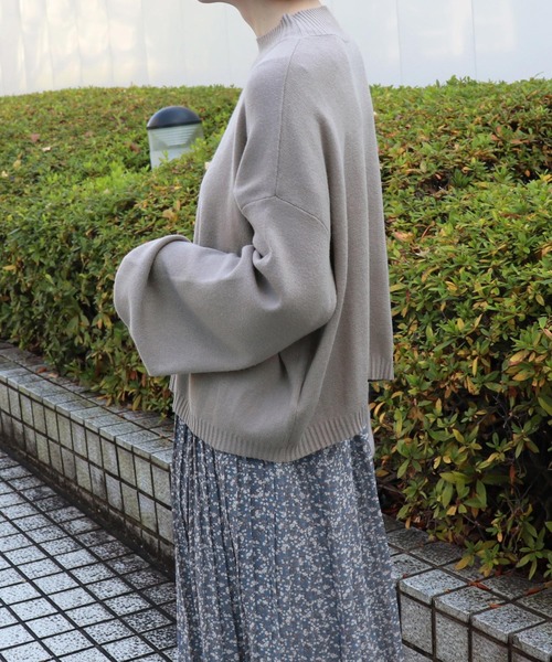 PairPair（ペアペア）の「ローズ刺繍ハイネックニットプルオーバー（ニット/セーター・レディース・モカ/ライトピンク/アイボリー/ブラック・FREE）」の13枚目の写真