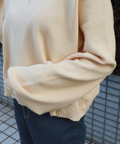 PairPair（ペアペア）の「ローズ刺繍ハイネックニットプルオーバー（ニット/セーター・レディース・モカ/ライトピンク/アイボリー/ブラック・FREE）」の22枚目の写真