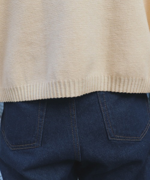 PairPair（ペアペア）の「ローズ刺繍ハイネックニットプルオーバー（ニット/セーター・レディース・モカ/ライトピンク/アイボリー/ブラック・FREE）」の14枚目の写真