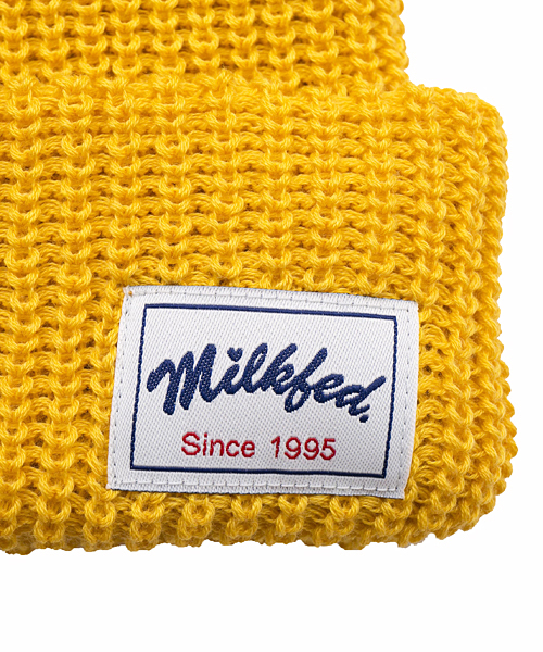 MILKFED.（ミルクフェド）の「BASIC KNITTED CAP　（ニットキャップ/ビーニー/無地）（ニットキャップ/ビーニー・レディース・ブラック/グレー/ネイビー/イエロー/バーガンディー・ONE SIZE）」の6枚目の写真