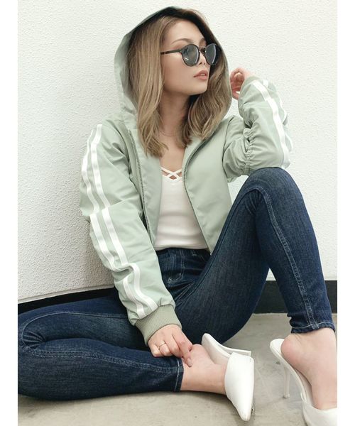 GYDA（ジェイダ）の「ラインショートブルゾン（ブルゾン）」 - WEAR