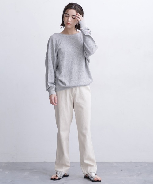 美品☆野尻美穂×nano universe グレーロンT Champion