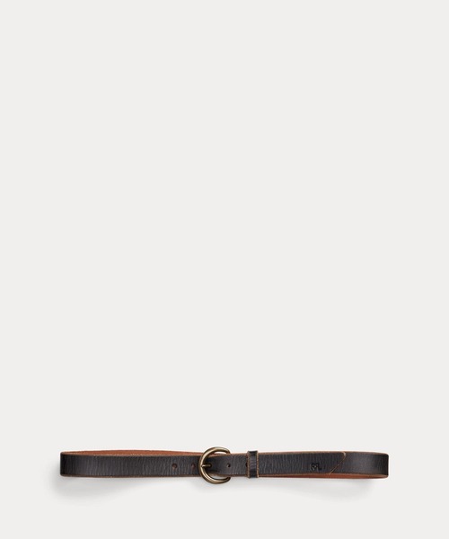 RRL Terrance タンブルド レザー ベルト RRL Terrance Tumbled Leather Belt - Brown | Casual Belts | Huckberry