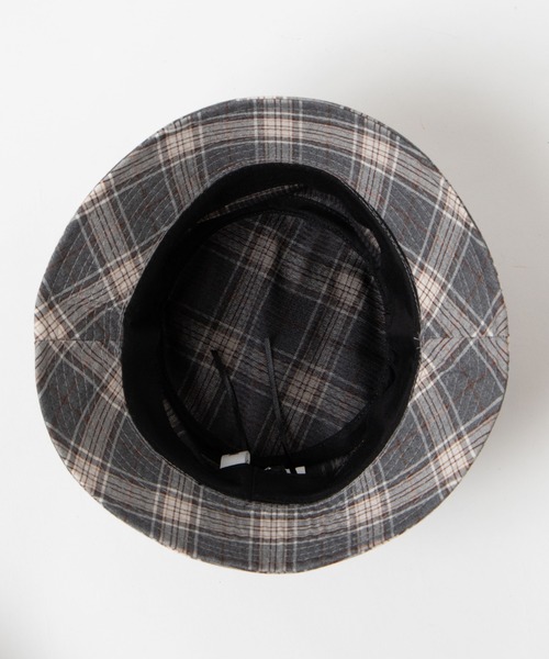 WEGO（ウィゴー）の「WEGO/チェックバケットハット（ハット・メンズ・ベージュ/グレー・FREE）」の8枚目の写真