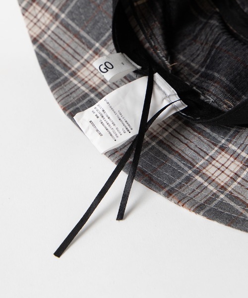 WEGO（ウィゴー）の「WEGO/チェックバケットハット（ハット・メンズ・ベージュ/グレー・FREE）」の9枚目の写真