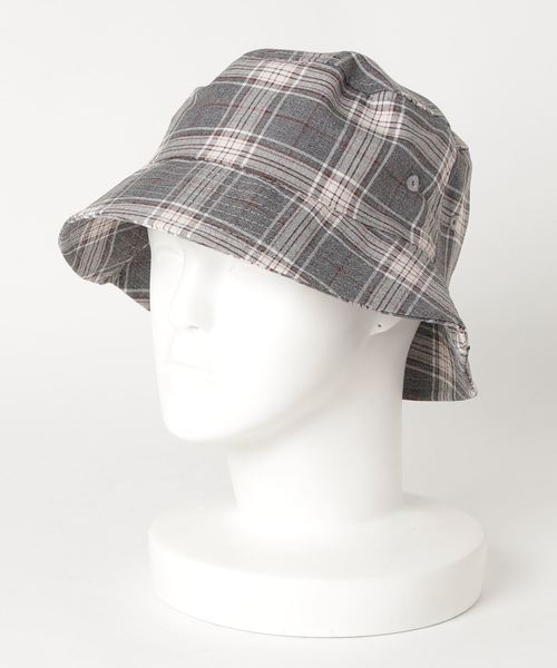 WEGO（ウィゴー）の「WEGO/チェックバケットハット（ハット・メンズ・ベージュ/グレー・FREE）」の12枚目の写真