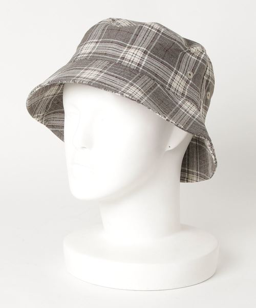 WEGO（ウィゴー）の「WEGO/チェックバケットハット（ハット・メンズ・ベージュ/グレー・FREE）」の13枚目の写真