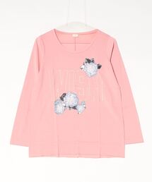 フラワープリントロングTシャツ