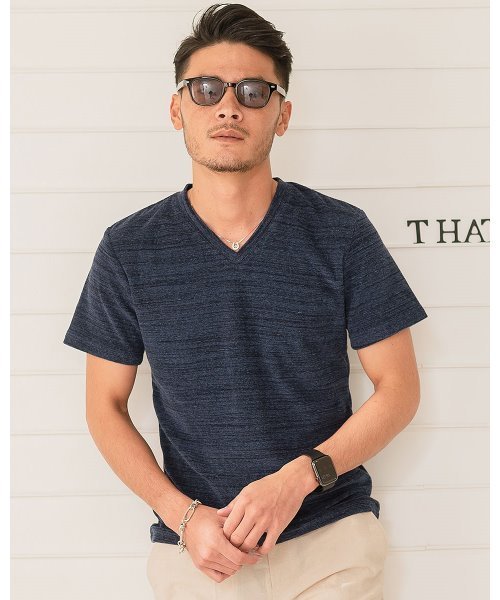 Gostar De Fuga パイル生地vネック無地半袖tシャツ カットソー Tシャツ カットソー Gostar De Fuga ゴスタール ジフーガ のファッション通販 Zozotown