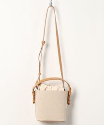 flower | キャンバスバスケットバッグ(ショルダーバッグ)