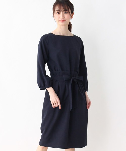 セール ワンピース ワンピース ドレス タンブラーブッチャー ベルトリボンワンピース ワンピース Soup スープ のファッション