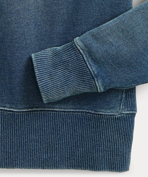 インディゴ フレンチテリー スウェットシャツ（スウェット