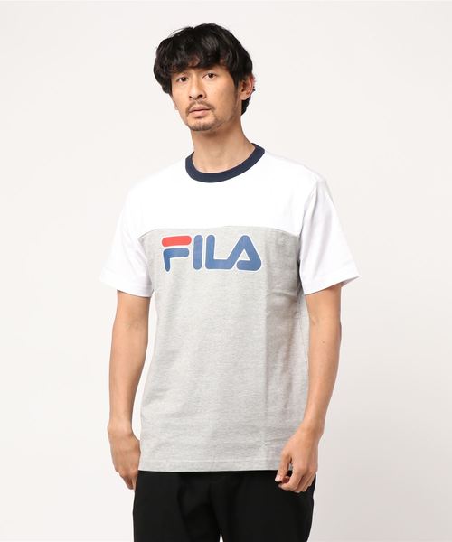 FILA GOLF(フィラゴルフ )の「【FILA:フィラゴルフ】ロゴプリントTシャツ / 半袖 ユニセックス(Tシャツ/カットソー・メンズ・ホワイト/グレー・MEDIUM/SMALL/X-LARGE/LARGE)」の5枚目の写真