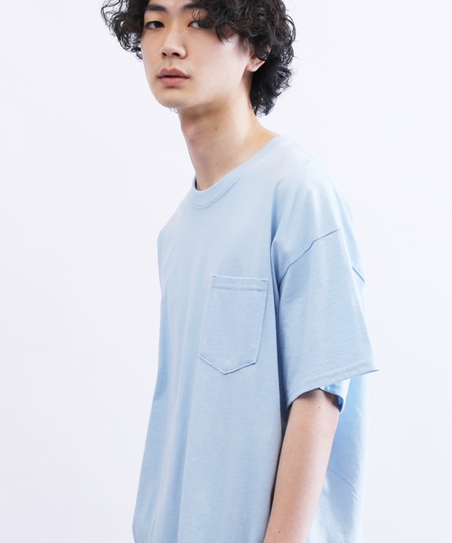 GILDAN(ギルダン)の「GILDAN / ギルダン ビッグシルエット オーバーサイズ 半袖 ポケット Tシャツ(Tシャツ/カットソー・メンズ・ホワイト/チャコールグレー/アッシュグレー/ライトブルー/ブラック/ダークグリーン/ネイビー/レッド/ライム/オレンジ/サンドベージュ/杢グレー/オレンジ系その他/マルーン/ロイヤルブルー・MEDIUM/LARGE/X-LARGE/XX-LARGE)」の10枚目の写真