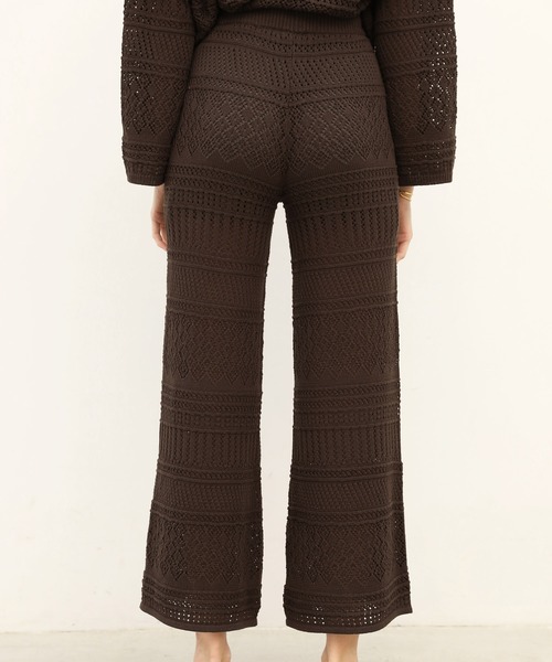 ALEXIA STAM（アリシアスタン）の「Openwork Knit Pants