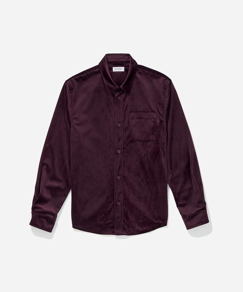 Saturdays NYC（サタデーズ ニューヨークシティ ）の「Perry Velveteen（シャツ/ブラウス・メンズ・ブラック/パープル・M/L/X-SMALL/S/X-LARGE）」の6枚目の写真
