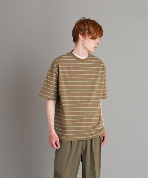 Steven Alan（スティーブンアラン）の「＜Steven Alan＞ LIGHT HI-DENS BORDER TEE-BOLD/Tシャツ（Tシャツ/カットソー・メンズ・モカ/コバルトブルー/ケリー/ホワイト・SMALL/LARGE/X-LARGE/MEDIUM）」の16枚目の写真