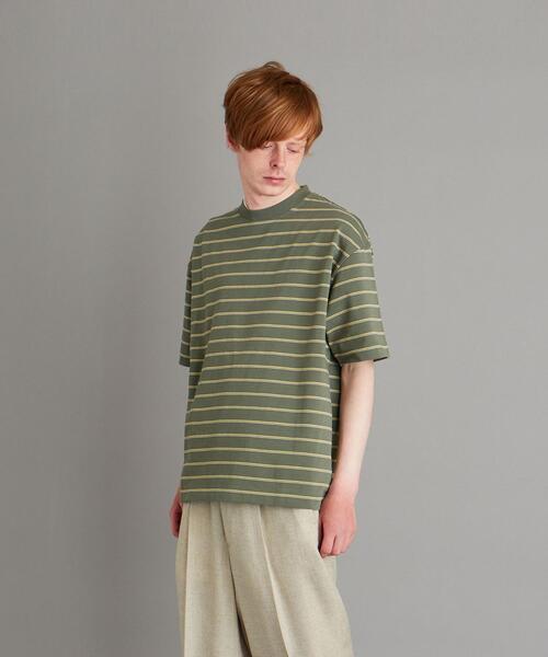 Steven Alan（スティーブンアラン）の「＜Steven Alan＞ LIGHT HI-DENS BORDER TEE-BOLD/Tシャツ（Tシャツ/カットソー・メンズ・モカ/コバルトブルー/ケリー/ホワイト・SMALL/LARGE/X-LARGE/MEDIUM）」の17枚目の写真