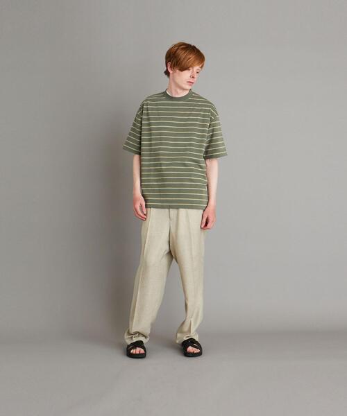 Steven Alan（スティーブンアラン）の「＜Steven Alan＞ LIGHT HI-DENS BORDER TEE-BOLD/Tシャツ（Tシャツ/カットソー・メンズ・モカ/コバルトブルー/ケリー/ホワイト・SMALL/LARGE/X-LARGE/MEDIUM）」の18枚目の写真