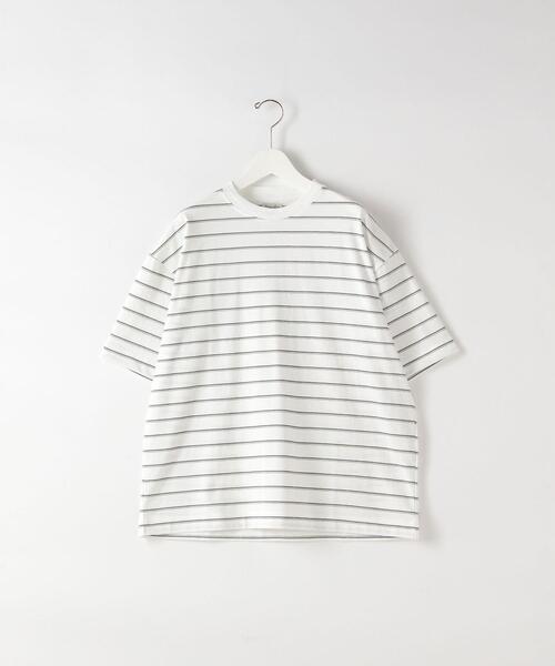 Steven Alan（スティーブンアラン）の「＜Steven Alan＞ LIGHT HI-DENS BORDER TEE-BOLD/Tシャツ（Tシャツ/カットソー・メンズ・モカ/コバルトブルー/ケリー/ホワイト・SMALL/LARGE/X-LARGE/MEDIUM）」の15枚目の写真