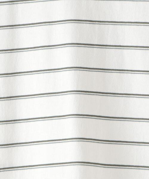 Steven Alan（スティーブンアラン）の「＜Steven Alan＞ LIGHT HI-DENS BORDER TEE-BOLD/Tシャツ（Tシャツ/カットソー・メンズ・モカ/コバルトブルー/ケリー/ホワイト・SMALL/LARGE/X-LARGE/MEDIUM）」の5枚目の写真