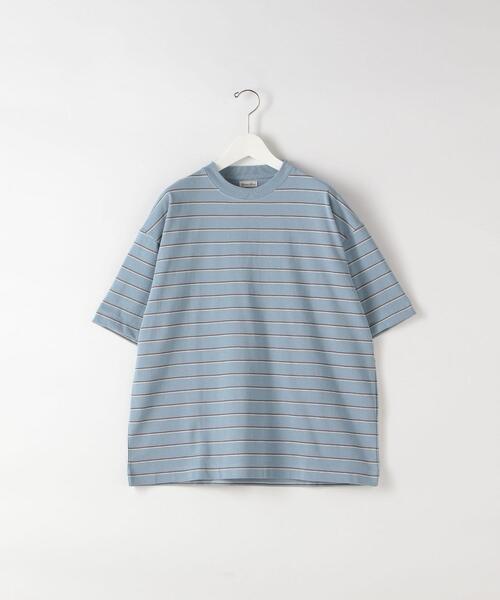 Steven Alan（スティーブンアラン）の「＜Steven Alan＞ LIGHT HI-DENS BORDER TEE-BOLD/Tシャツ（Tシャツ/カットソー・メンズ・モカ/コバルトブルー/ケリー/ホワイト・SMALL/LARGE/X-LARGE/MEDIUM）」の8枚目の写真