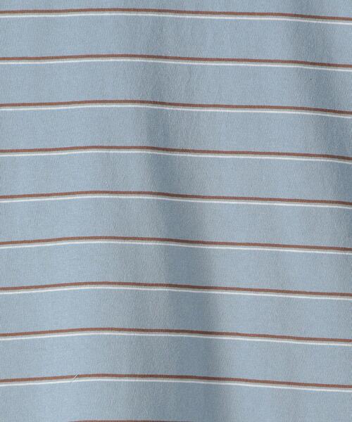 Steven Alan（スティーブンアラン）の「＜Steven Alan＞ LIGHT HI-DENS BORDER TEE-BOLD/Tシャツ（Tシャツ/カットソー・メンズ・モカ/コバルトブルー/ケリー/ホワイト・SMALL/LARGE/X-LARGE/MEDIUM）」の9枚目の写真