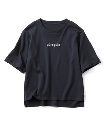 リブ イン コンフォート さらっとした手ざわり・肌ざわりがやみつきの五分袖コットンロゴTシャツ