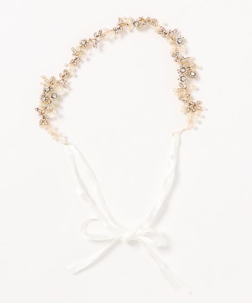 Catherine Cottage（キャサリンコテージ）の「ボタニカルビジューカチューシャ（カチューシャ・キッズ・ゴールド・FREE）」の2枚目の写真