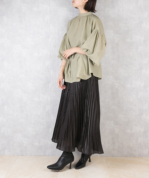 RANDA(ランダ)の「ストレスフリー/ソフトストレッチパイソンデザインショートブーツ(ブーツ・レディース・ブラック/アイボリー/グレイッシュベージュ・LL/M/L/S)」の21枚目の写真