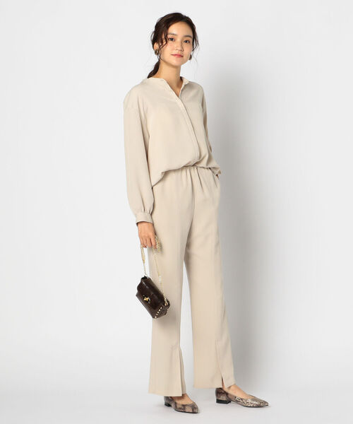 NOLLEY’S Sophi(ノーリーズソフィ)の「裾スリットインゴムパンツ(その他パンツ・レディース・グレイッシュブルー/ブラック/ベージュ・36/38)」の9枚目の写真