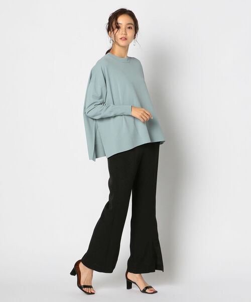 NOLLEY’S Sophi(ノーリーズソフィ)の「裾スリットインゴムパンツ(その他パンツ・レディース・グレイッシュブルー/ブラック/ベージュ・36/38)」の8枚目の写真