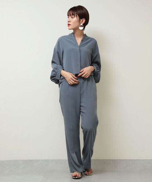 NOLLEY’S Sophi(ノーリーズソフィ)の「裾スリットインゴムパンツ(その他パンツ・レディース・グレイッシュブルー/ブラック/ベージュ・36/38)」の7枚目の写真