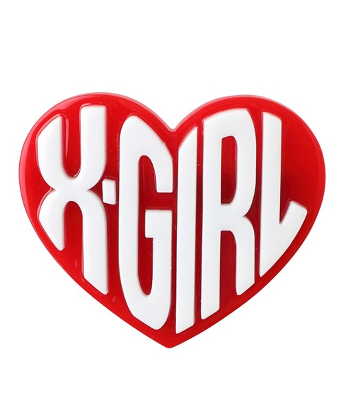 Heart Logo Acrylic Barrette バレッタ ヘアクリップ X Girl エックスガール のファッション通販 Zozotown
