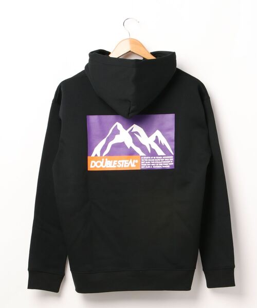 DOUBLE STEAL(ダブルスティール)の「MOUNTAIN 裏起毛パーカー(パーカー・メンズ・グレー系その他2/ブラック系その他/ホワイト/グレー系その他/ブラック系その他2・MEDIUM/X-LARGE/LARGE)」の17枚目の写真