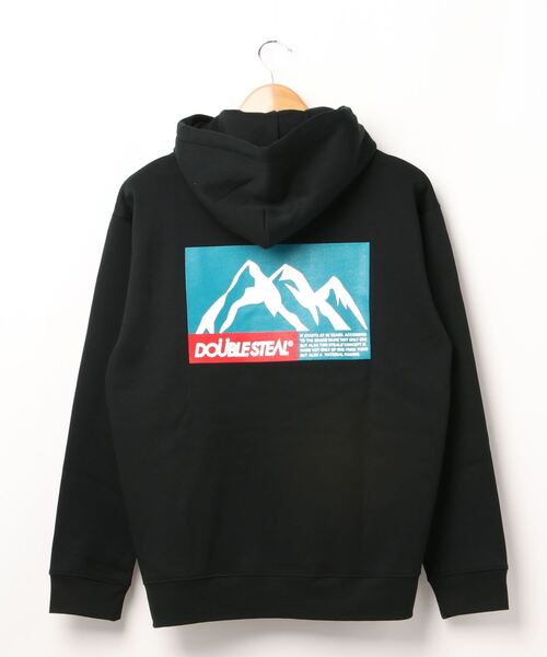 DOUBLE STEAL(ダブルスティール)の「MOUNTAIN 裏起毛パーカー(パーカー・メンズ・グレー系その他2/ブラック系その他/ホワイト/グレー系その他/ブラック系その他2・MEDIUM/X-LARGE/LARGE)」の21枚目の写真