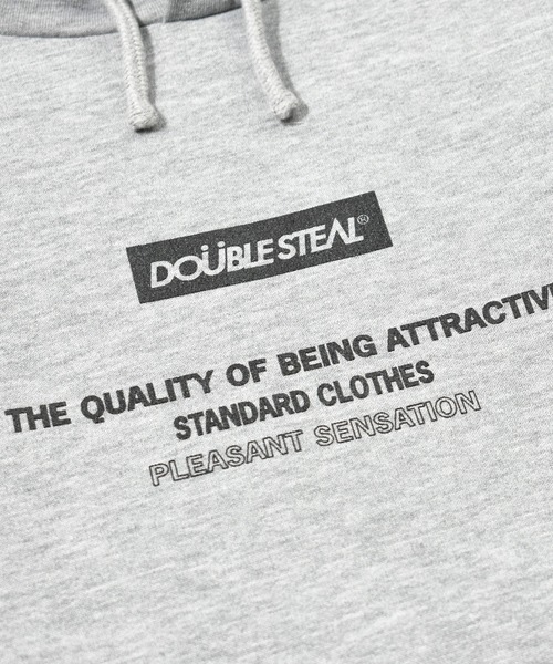 DOUBLE STEAL(ダブルスティール)の「MOUNTAIN 裏起毛パーカー(パーカー・メンズ・グレー系その他2/ブラック系その他/ホワイト/グレー系その他/ブラック系その他2・MEDIUM/X-LARGE/LARGE)」の13枚目の写真