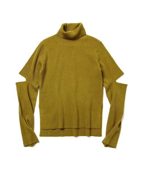akuR（アクル）の「【akuR/2020AW】スリースリット タートルネックニット（ニット/セーター・レディース・ブラック/ブルー/オレンジ/ホワイト/グリーン・FREE）」の16枚目の写真
