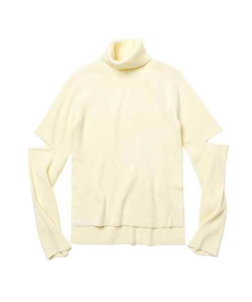 akuR（アクル）の「【akuR/2020AW】スリースリット タートルネックニット（ニット/セーター・レディース・ブラック/ブルー/オレンジ/ホワイト/グリーン・FREE）」の14枚目の写真