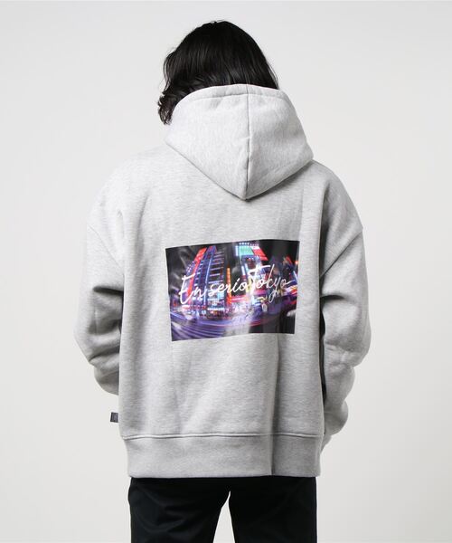 En serio TOKYO（エンソリオトーキョー）の「ボリューム 裏起毛 / ビッグシルエット プルオーバー フーディー パーカー 【FAST TOWN】（パーカー・メンズ・ブラック/ベージュ/グレー/オフホワイト・LL/M/L）」の17枚目の写真